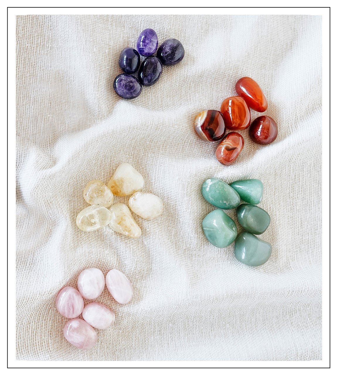 RİTÜEL TAŞLAR - 5 Lİ DOĞAL TAŞ SETİ